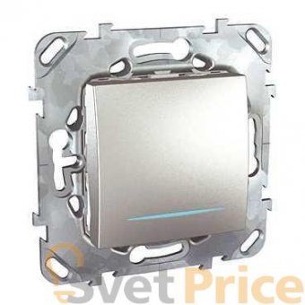 Выключатель одноклавишный с подсветкой Schneider Electric Unica MGU5.201.30NZD
