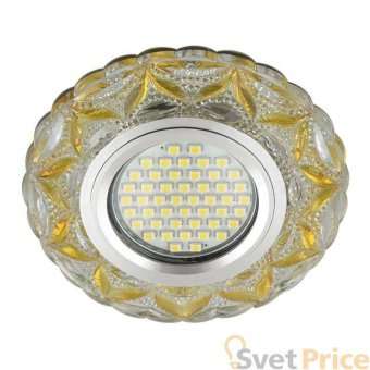 Встраиваемый светильник Fametto Luciole DLS-L149 Gu5.3 Glassy/Light Gold