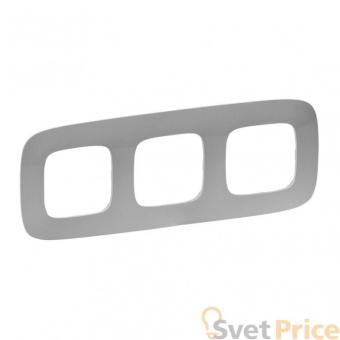 Рамка 3-постовая Legrand Valena Allure Алюминий 754393