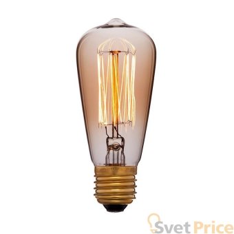 Лампа накаливания E27 60W золотая 053-600
