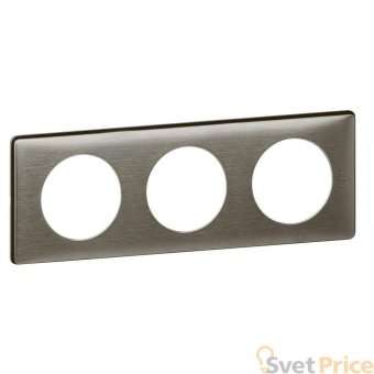 Рамка 3-постовая Legrand Celiane вольфрам 068973