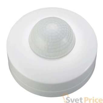Датчик движения (06565) Uniel USN-13-360R-1200W-3LUX-12M-0,6-1,5m/s-WH