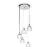 Подвесная люстра Ideal Lux Ruby SP5 Cromo