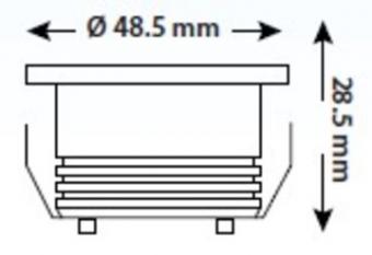Встраиваемый светодиодный светильник Horoz Bianca 3W 4200К матовый хром 016-036-0003