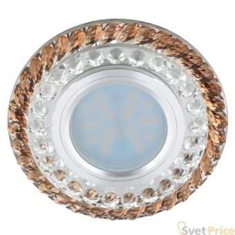 Встраиваемый светильник Fametto Luciole DLS-L132 GU5.3 Chrome/Brown