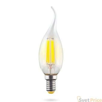 Лампа светодиодная филаментная Voltega E14 6W 2800К прозрачная VG10-CW1E14warm6W-F 7017