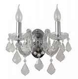 Бра Crystal Lux Ines AP2 Chrome/Transparent