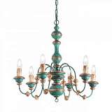 Подвесная люстра Ideal Lux Pisa SP6 Blu