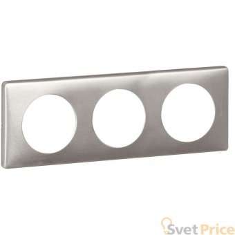 Рамка 3-постовая Legrand Celiane титан 068903