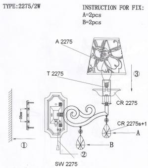 Бра Odeon Light Lika 2275/2W