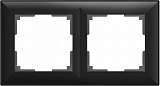 Рамка Fiore на 2 поста черный матовый WL14-Frame-02 4690389109102