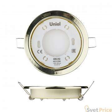 Встраиваемый светильник (UL-00005053) Uniel GX53/H2 Gold 10 Prom