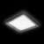 Потолочный светодиодный светильник Ambrella light Orbital Crystal Sand FS1216 WH/CH 72W+29W D500*500