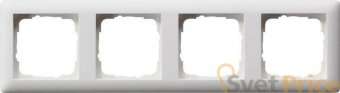 Рамка 4-постовая Gira Standard 55 чисто-белый шелковисто-матовый 021404