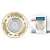 Встраиваемый светильник Fametto Arno DLS-A105 GU5.3 Chrome/White+Gold