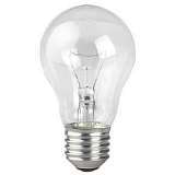 Лампа накаливания ЭРА E27 75W 2700K прозрачная A50 75-230-Е27-CL