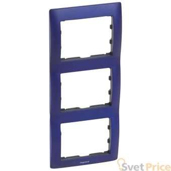 Рамка 3-постовая Legrand Galea Life волшебный синий 771917