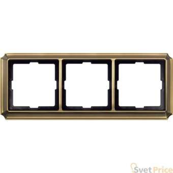 Рамка 3-постовая Schneider Electric Merten Antique/Artec MTN483343
