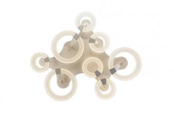 Потолочный светодиодный светильник IDLamp Jenevra 397/L8PF-LEDWhitechrome