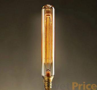 Лампа накаливания E14 40W цилиндр прозрачный 740-H