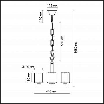 Подвесная люстра Odeon Light Fabo 2767/4