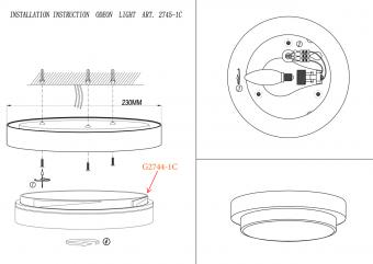 Настенный светильник Odeon Light Holger 2745/1C