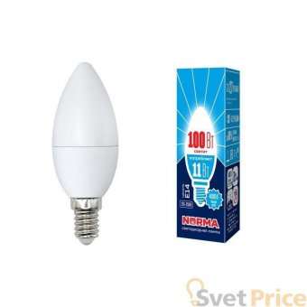 Лампа светодиодная (UL-00003811) E14 11W 4000K матовая LED-C37-11W/NW/E14/FR/NR