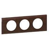 Рамка 3-постовая Legrand Celiane кожа текстура 069403