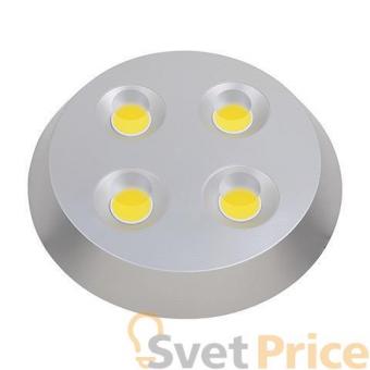 Потолочный светодиодный светильник Horoz 4x8W 6400K серебро 016-024-0032 (HL637L)