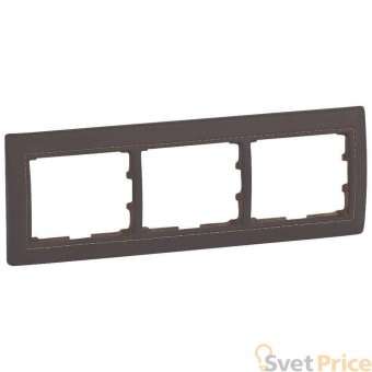 Рамка 3-постовая Legrand Galea Life Club коричневая 771997
