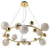 Подвесная люстра Crystal Lux Salvadore SP9H Gold
