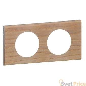 Рамка 2-постовая Legrand Celiane беленый дуб 069052