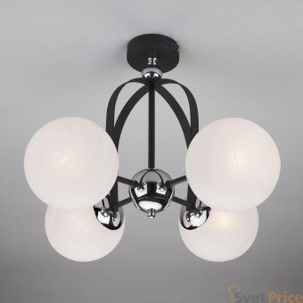 Потолочная люстра Eurosvet Globe 70082/4 хром/черный