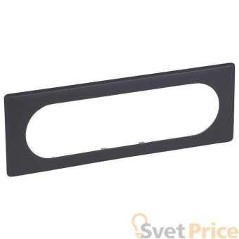 Рамка 6/8-модульная Legrand Celiane черная перкаль 066746