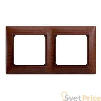 Рамка 2-постовая Legrand Valena тонированное дерево 770312