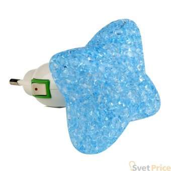 Настенный светодиодный светильник (10334) Uniel DTL-309-Звездочка/Blue/1LED/0,1W