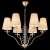 Подвесная люстра Crystal Lux ARMANDO SP6 GOLD страна Испания Подвесная люстра Crystal Lux ARMANDO SP6 GOLD