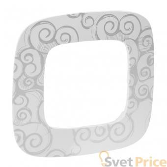 Рамка 1-постовая Legrand Valena Allure Нарцисс хром 754341