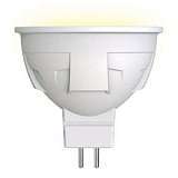 Лампа светодиодная диммируемая (UL-00003991) Uniel GU5.3 6W 3000K матовая LED-JCDR 6W/WW/GU5.3/FR/DIM PLP01WH