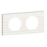 Рамка 2-постовая Legrand Celiane Corian белый рельеф 069012