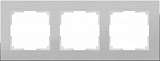 Рамка Aluminium на 3 поста алюминий WL11-Frame-03 4690389073649