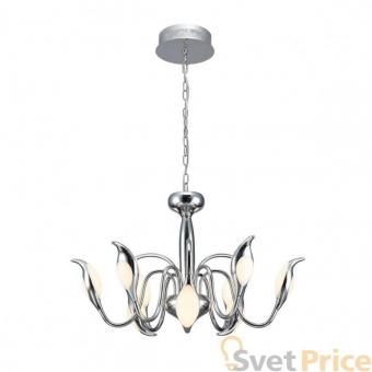 Подвесная светодиодная люстра IDLamp Oktopia 295/9-LEDChrome