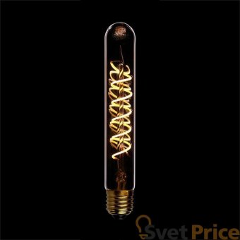 Лампа светодиодная филаментная диммируемая E27 4W 2200K золотая 057-110