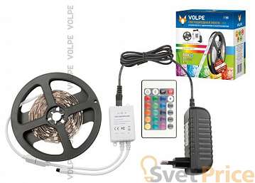 Светодиодная лента Uniel (10775) 3M холодный белый 24W ULS-Q211 5050-30LED/m-IP20-3M-RGB RRP24C24