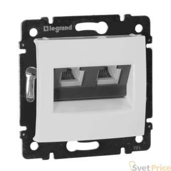 Розетка телефонная 2хRJ11 Legrand Valena белая 774439