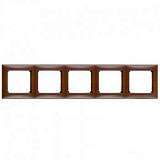 Рамка 5-постовая Legrand Valena тонированное дерево 770315