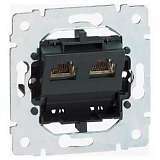 Розетка телефонная 2хRJ11 Legrand Galea Life 775939