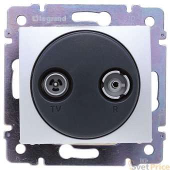 Розетка TV-R Legrand Valena Звезда алюминий 770132