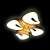 Потолочный светодиодный светильник Ambrella light Orbital Granule FG2084 WH 128W+24W D770*770