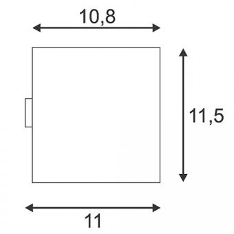 Уличный настенный светильник SLV Sitra Cube 232537